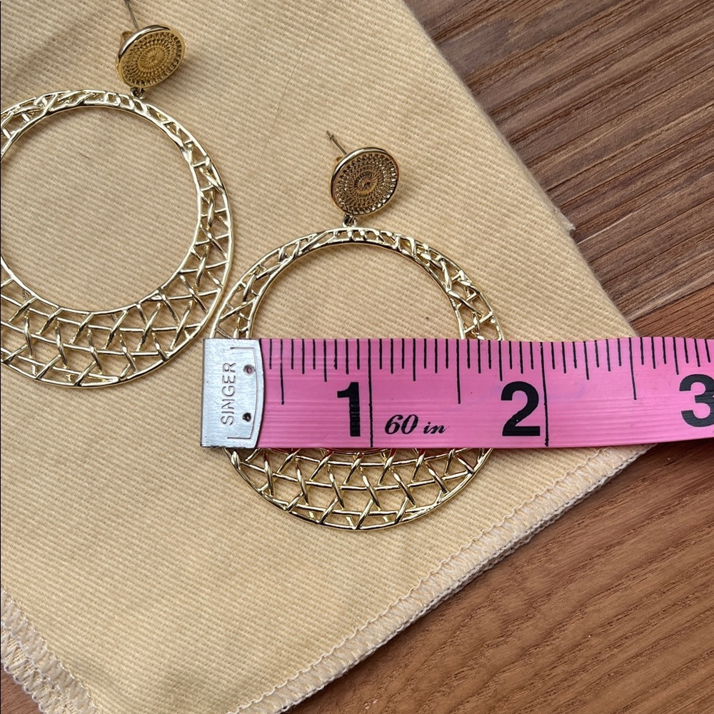Authentic Gorjana Gold Hoop Bohemian Style Earrings! - Picture 7 of 11